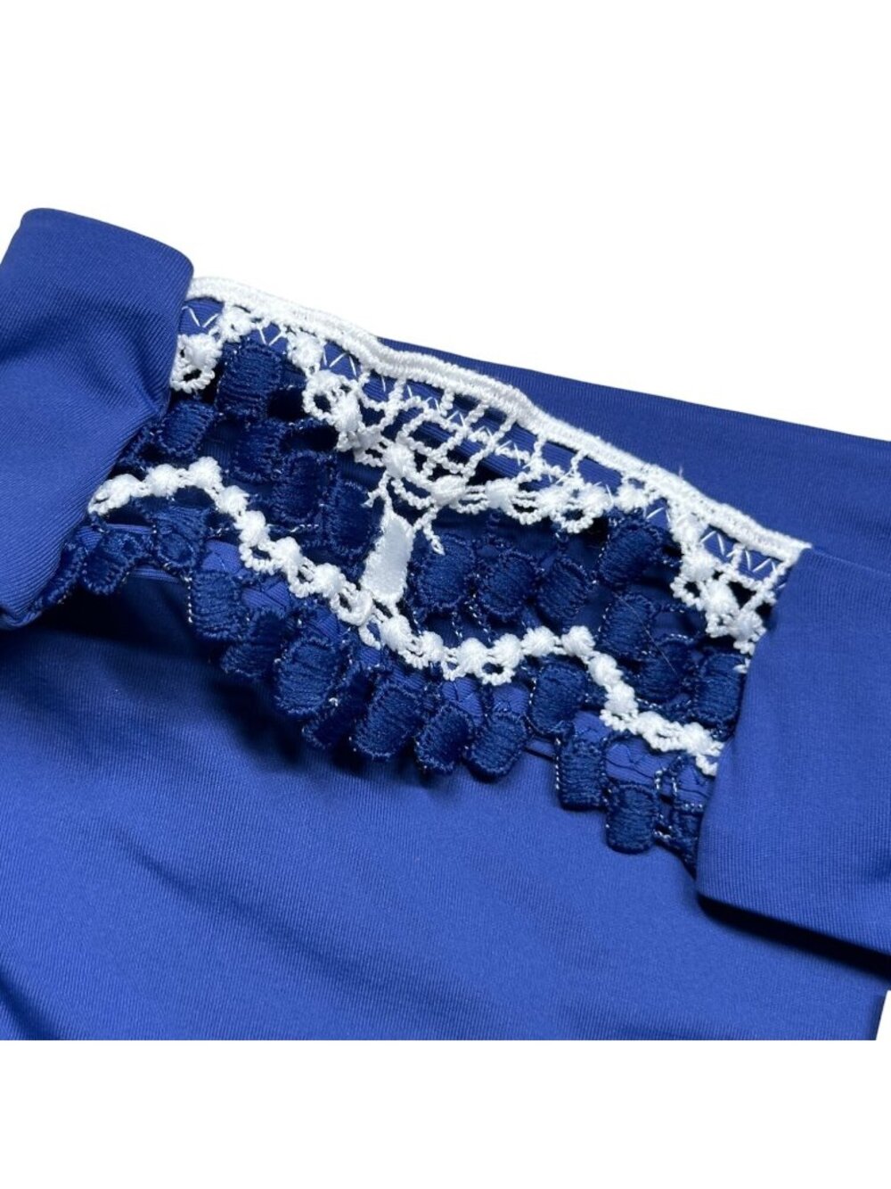 Becca Swim Bottoms Blue Size XL Resort Wear Crochet Delilah Hipster NEW - Picture 4 of 11